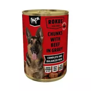 Rokus Dog Κονσέρβα Μοσχάρι 4 Τεμαχίων 1.240gr
