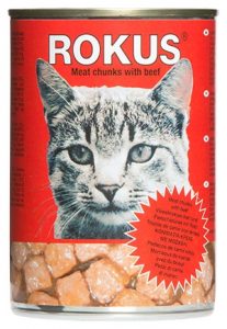 ROKUS κονσέρβα γάτας μοσχάρι 410gr (συσκευασία 12 τεμάχια)