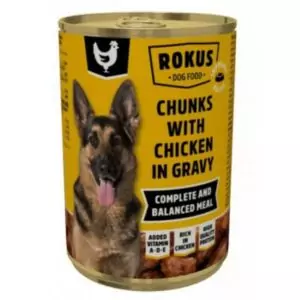 Rokus Dog Κονσέρβα Κοτόπουλο 4 Τεμαχίων 1.240gr