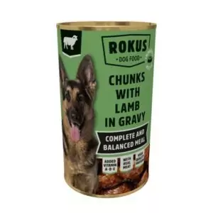 Rokus Dog Κονσέρβα Αρνί Pack 4 Τεμαχίων 1.240gr