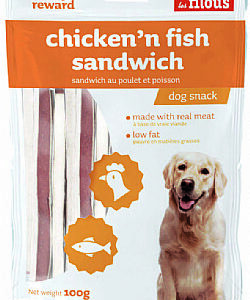 Les Filous Chicken'n fish sandwich 100gr (3 Τεμάχια)