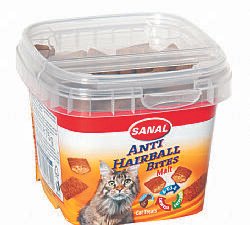 Sanal Anti hairball bites cup 75gr (3 Τεμάχια)