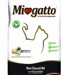 Μiogatto Sterilized 10kg + ΔΩΡΟ 1 Λάδι Σολωμού 100ml