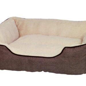 NOBBY-Comfort Τετράγωνο Κρεβάτι Classic PRADO brown :85x75x24cm