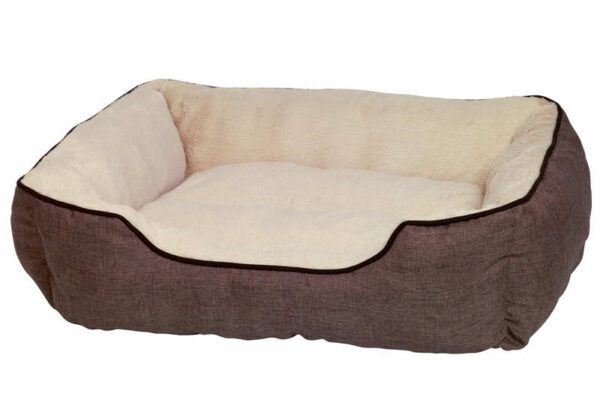 NOBBY-Comfort Τετράγωνο Κρεβάτι Classic PRADO brown :85x75x24cm
