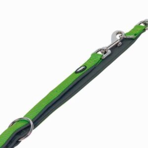 NOBBY-Λουρί Οδηγός CLASSIC PRENO neon green/grey L: 200cm, W: 20/25mm