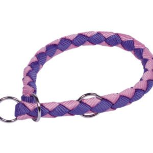 NOBBY-Πλεκτός Δίχρωμος Πνίχτης CORDA purple/pink L: 30-36cm; W: 12 mm