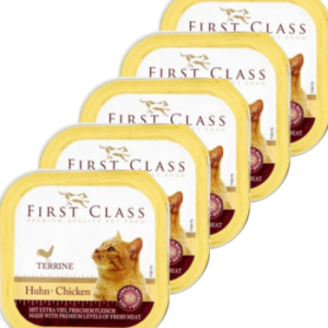 FIRST CLASS Cat Adult για Στειρωμένες Γάτες Κοτόπουλο 100gr (5 Τεμάχια)
