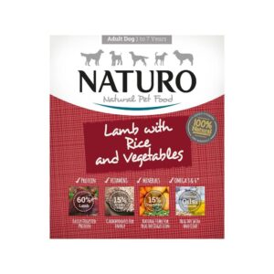 NATURO DOG Αρνί, ρύζι & λαχανικά 400gr (7 τεμάχια)