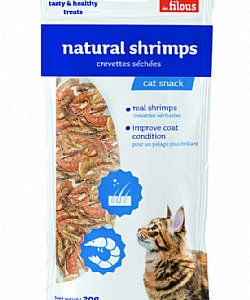 Les Filous Cat Natural shrimps 20gr (3 Τεμάχια)