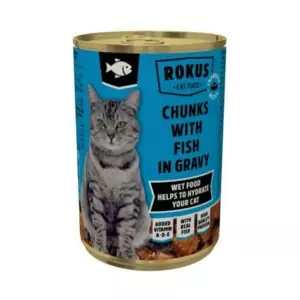ROKUS κονσέρβα γάτας ψάρι 810gr (6 τεμάχια)