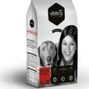 AMITY CHICKEN & RICE premium 25/12 15kg + ΔΩΡΟ Λάδι Σολωμού 100ml