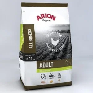 ARION Original GRAIN FREE All Breeds Chicken 70% & Potato 25/15, 12kg