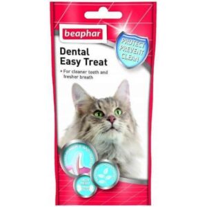 Beaphar dental easy treats cat οδοντικό γεμιστό snack με χλωροφύλλη κατά της πλάκας 35gr (3 τεμάχια)