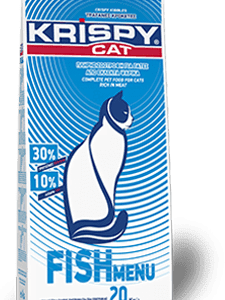 KRISPY Cat Adult Fish Menu Τρίχρωμη για Ενήλικες Γάτες 20 kg