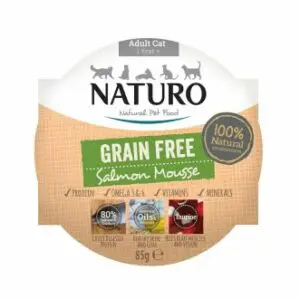 NATURO-Grain Free SALMON Mousse 85gr (8 τεμάχια)