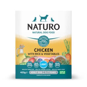 NATURO Light Κοτόπουλο & Ρύζι με Λαχανικά 400gr ( 3 τεμάχια)