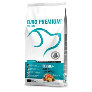 Europremium Medium Adult Derma grain free Σολομός & Πατάτα 10kg + Δώρο Λάδι Σολωμού 100ml