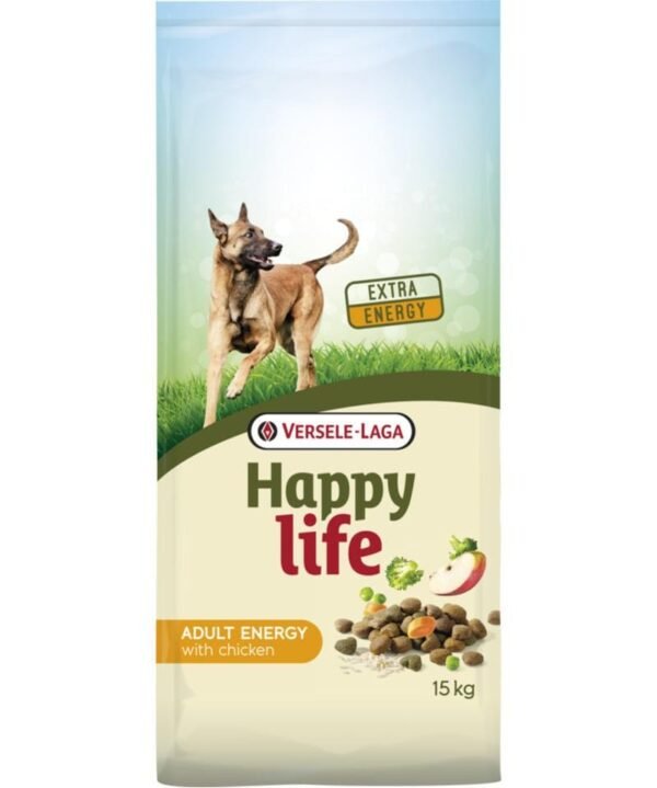 Happy Life Energy κοτόπουλο 15kg + ΔΩΡΟ 1τμχ Λάδι Σολωμού 100ml