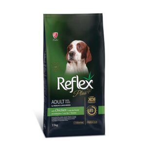 Reflex plus Super Premium τροφή για κουτάβια μεσαίων και μεγαλόσωμων φυλών κοτόπουλο 15kg