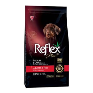 Reflex plus Super Premium τροφή για κουτάβια μεσαίων και μεγαλόσωμων φυλών αρνί 15kg