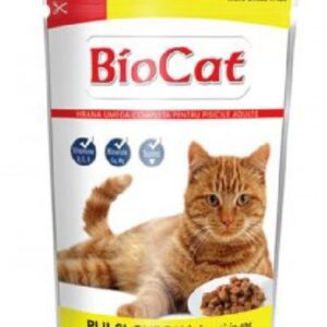 Biocat Cat Pouch Adult With Chicken & Turkey 100gr (12 τεμάχια)