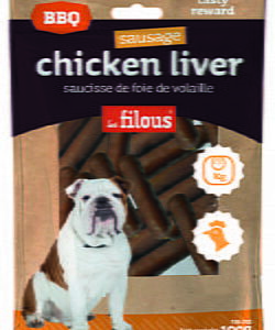 Les Filous BBQ Chicken Liver Sausage 100gr (3 Τεμάχια)