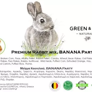 GREEN & BLUE Rabbit Mix BANANA PARTY 15kg