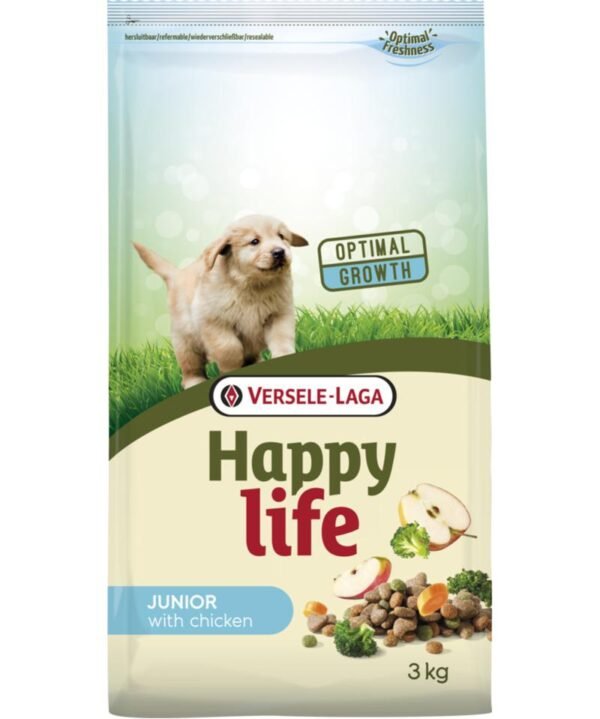 Happy Life Ξηρή Τροφή Junior κοτόπουλο 3kg