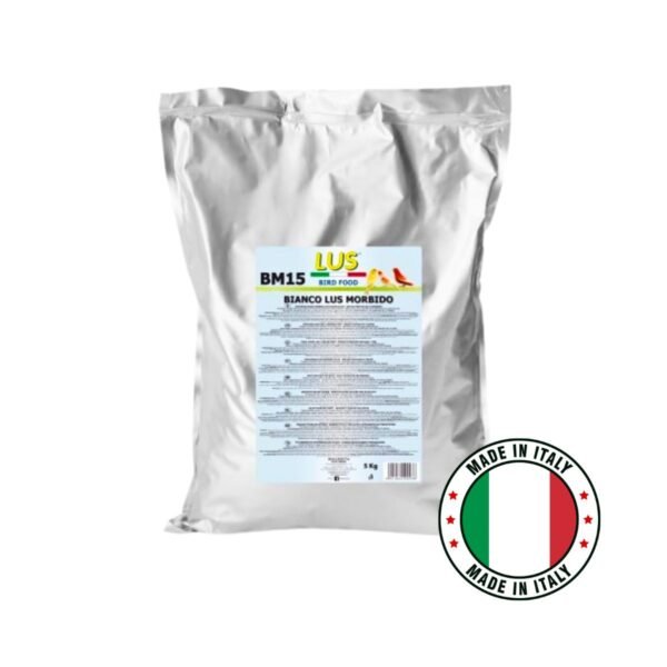 BM15 Bianco Lus Morbido – Λευκή Μαλακή Αυγοτροφή για Πτηνά 5kg