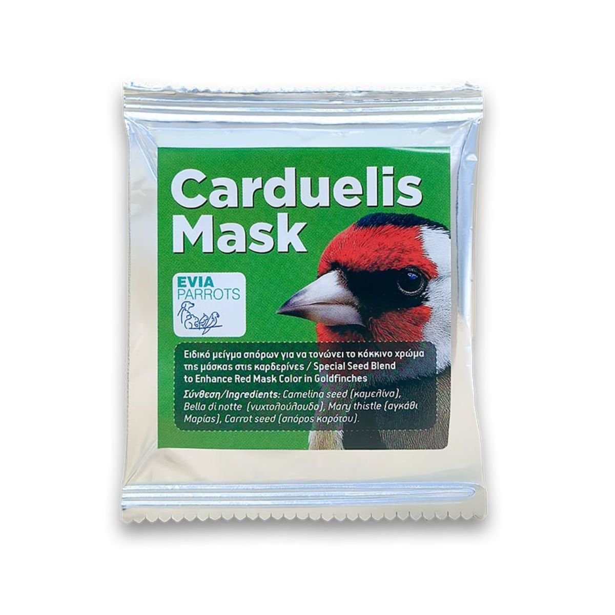 Προϊόν – Αγόρασε προϊόντα online στο Pet Καναρινόκοσμος Carduelis Mask – Ειδικό μείγμα σπόρων για ενίσχυση κόκκινης μάσκας σε καρδερίνες