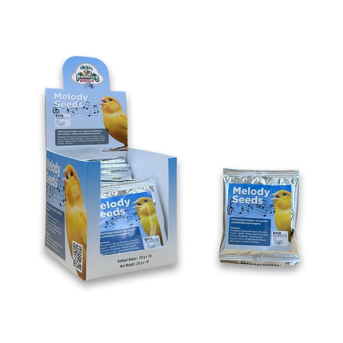 Προϊόν – Αγόρασε προϊόντα online στο Pet Καναρινόκοσμος Συσκευασία Melody Seeds 20g για Τραγούδι Καναρινιών από EVIA PARROTS