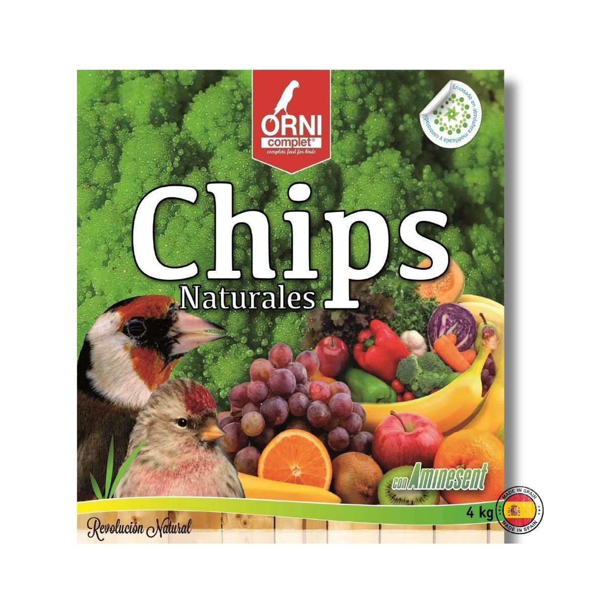 Προϊόν – Αγόρασε προϊόντα online στο Pet Καναρινόκοσμος Chips Naturales ORNI Complet 4kg – Φυσικά Chips με Aminesent για Καναρίνια, Καρδερίνες & Σπίνους Βενεζουέλας