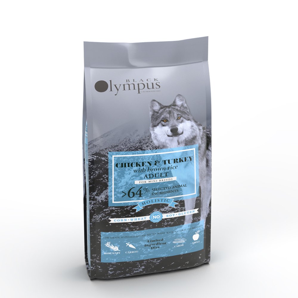 Προϊόν – Αγόρασε προϊόντα online στο Pet Καναρινόκοσμος Black Olympus Low Grain Mini Adult Chicken & Turkey with Brown Rice 2kg