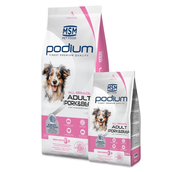 Προϊόν – Αγόρασε προϊόντα online στο Pet Καναρινόκοσμος PODIUM All Breeds Adult With Pork & Beef 14kg