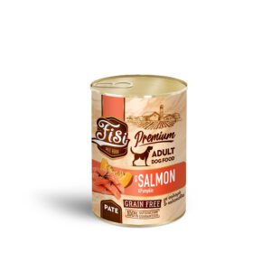FISI Dog Adult Σολομός με Κολοκύθα σε Πατέ 400gr (2 Τεμάχια)